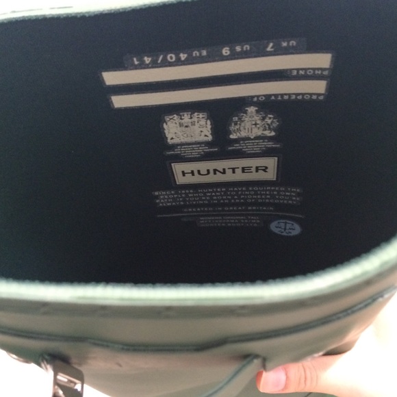 NIB Hunter Original Matte Tall Rain Boots, Hunter Green NEW - Picture 6 of 10